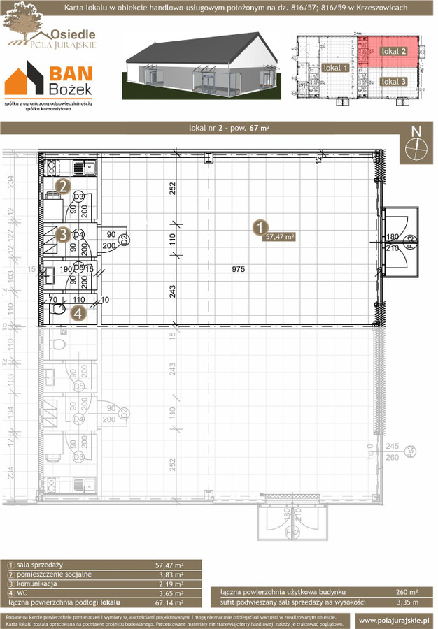 Lokal handlowo-usługowy 120 m² | magazyn i zaplecze socjalno-burowe - Więcej