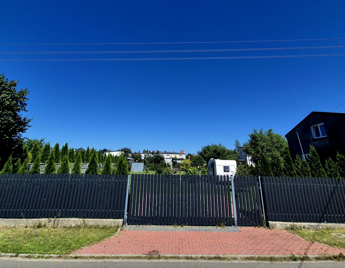 Działka budowlana ogrodzona Ksawerów k. Łodzi 1000 m² - Widok 2