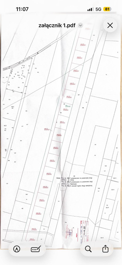 Działki budowlane Dębinki pow.Wyszkowski 940 m² - Widok 2