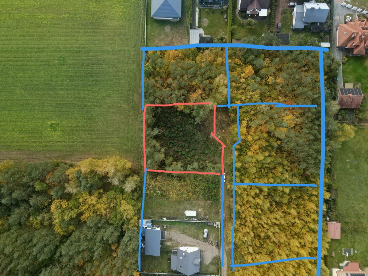 Sprzedam działkę 1119m² MPZP (pozwolenie na budowę) - Widok 5