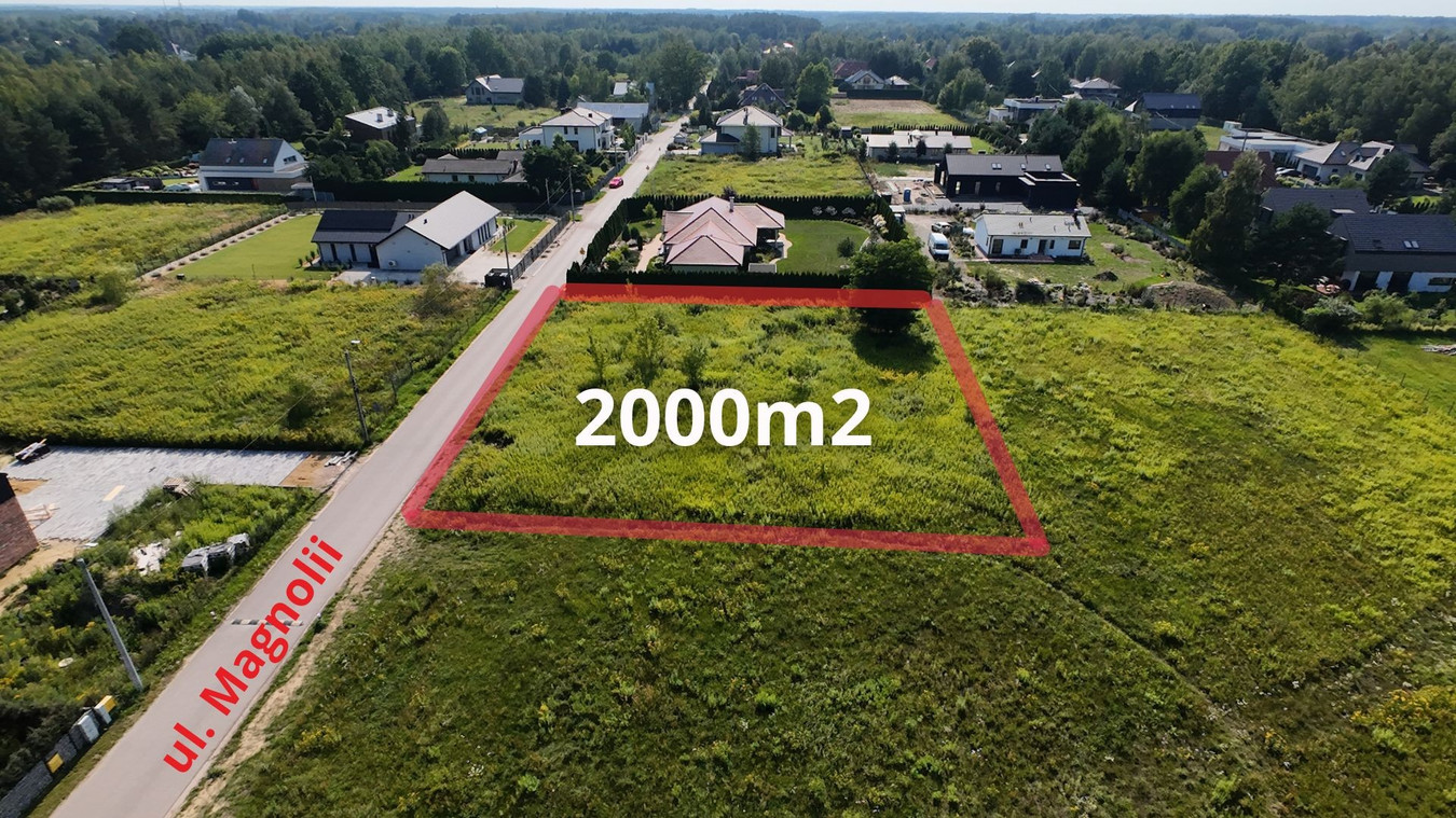 Strzeniówka ul. Magnoli 2000 m² wszystkie media - Widok 2