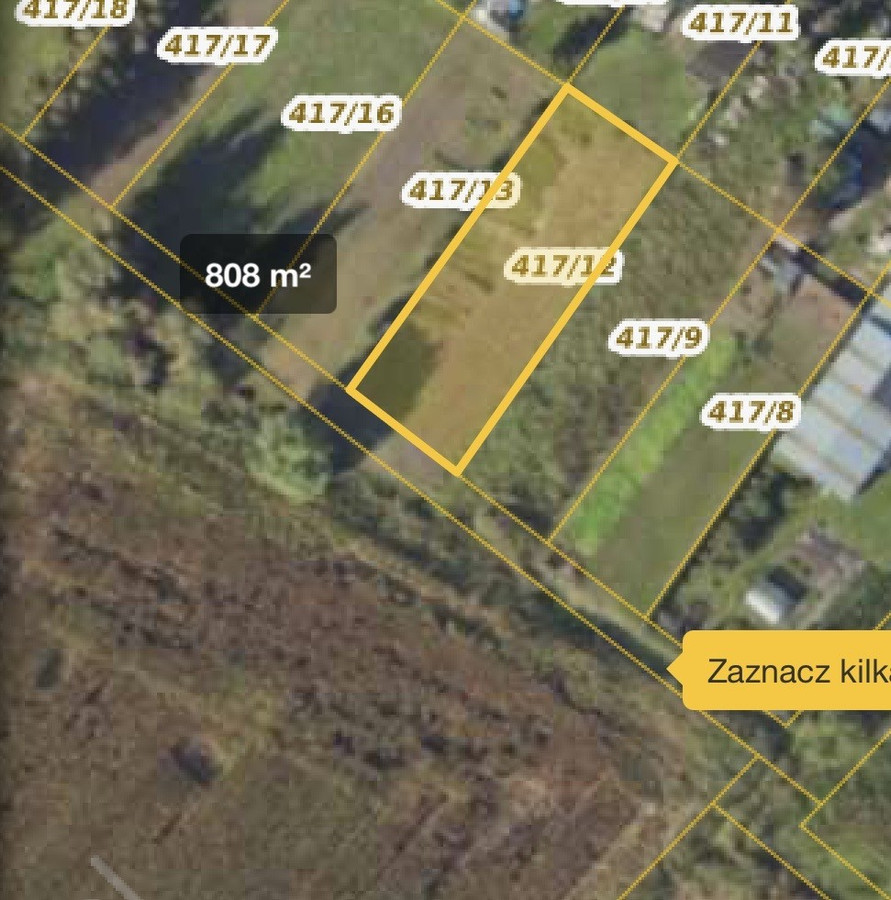 Działka budowlana Wiślinka, płaska, MPZP, 800m, 15 min od Gdańska - Widok 2