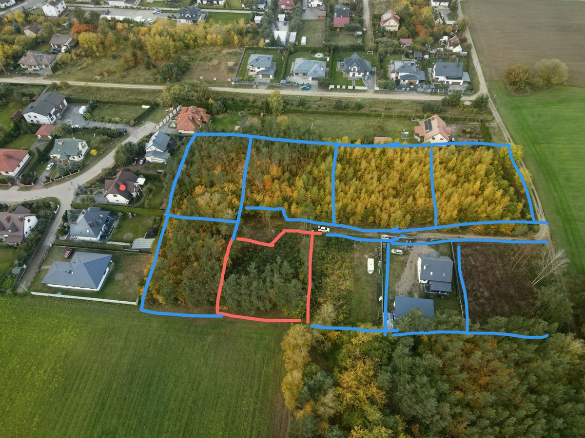 Sprzedam działkę 1119m² MPZP (pozwolenie na budowę) - Widok 2