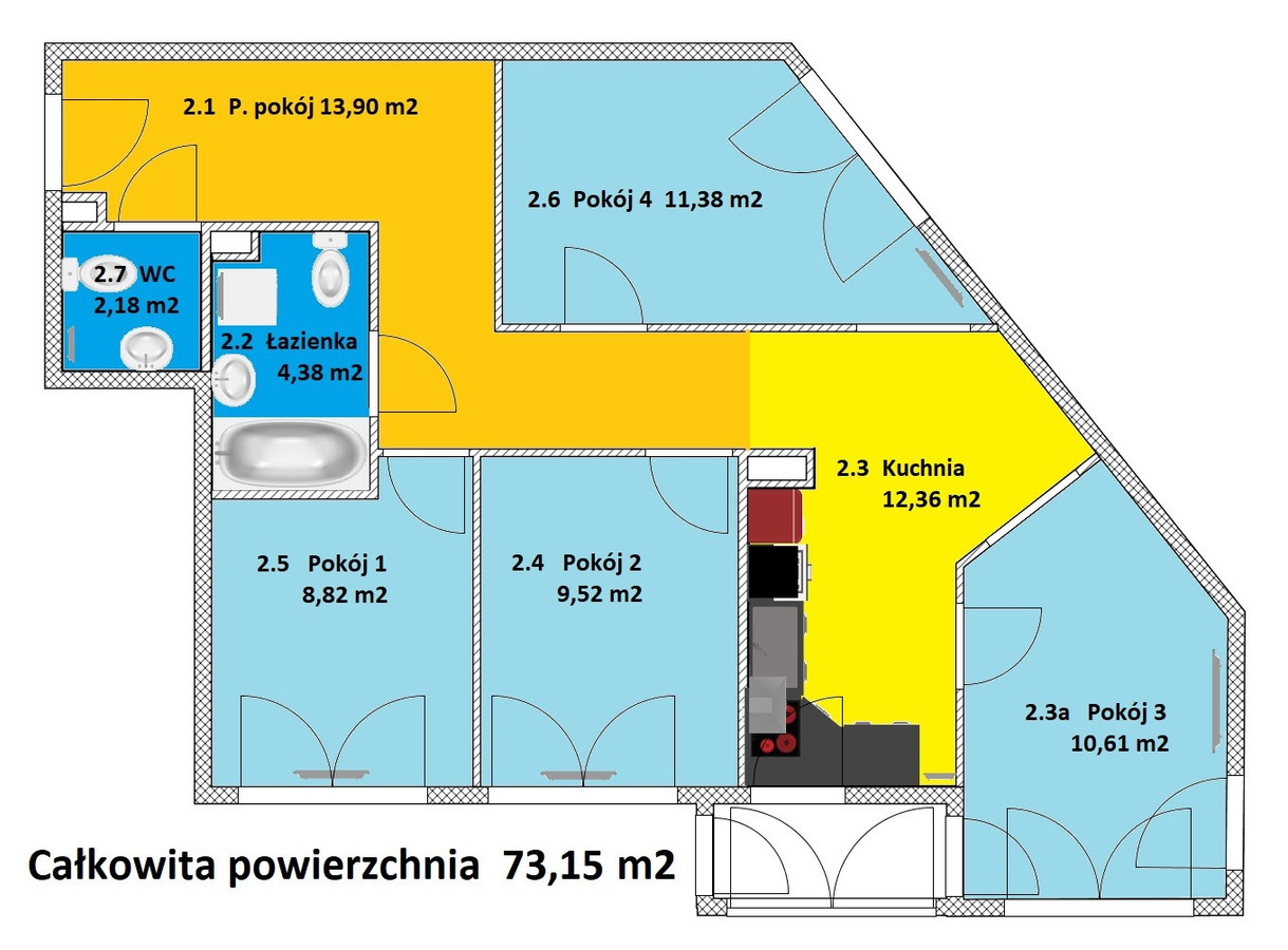 Apartment in Kraków, Dębniki - View 3