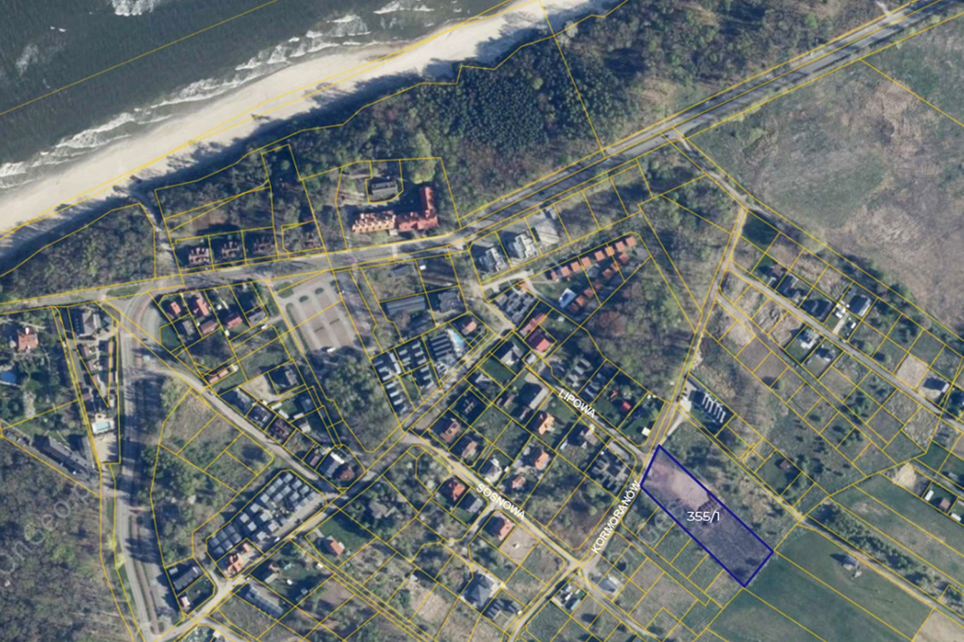 Rewal – 290 m od plaży | 5000 m² prąd+woda+kanalizacja| WZ na domki | okazja| go - Widok 2