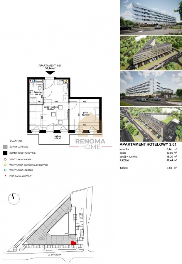 Apartment in Wrocław, Partynice, Krzyki - Widok 2